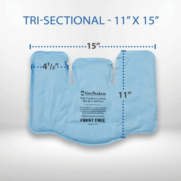 Soft Comfort CorPak Hot & Cold Therapy Pack - Tri-Sectional 11" x 15"