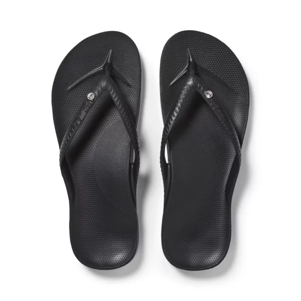 Archies Flip-Flops in Black Crystal