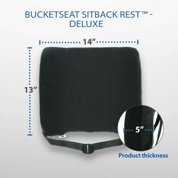 Bucketseat Sitback Rest Deluxe Lumbar Support (Black)